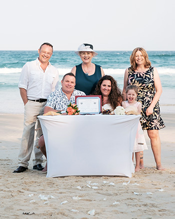 Marry Me Marilyn Clare & Jason Renewal of Vows 10th Anniversary on Main Beach Gold Coast